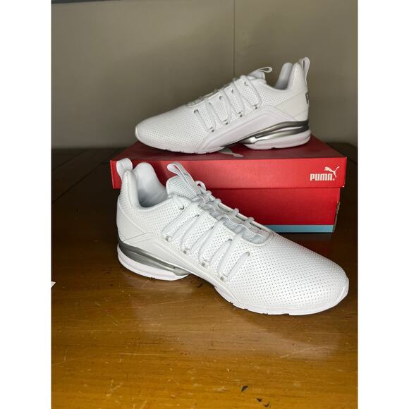 New PUMA Axelion Perf White Silver Size 7.5 main image 5